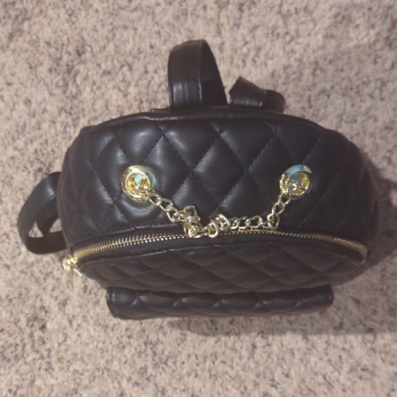 Chic Black Quilted Women's Backpack New Without Tags(New Without Tags) - Picture 2 of 10